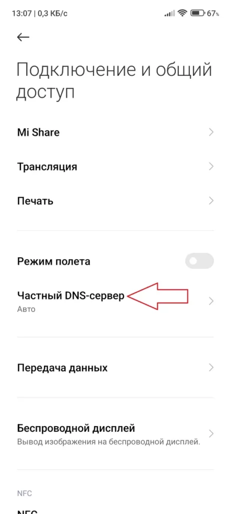 Частный DNS
